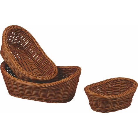 Corbeille de Table Ovale Foncée L 19 à 29 cm - Pujadas