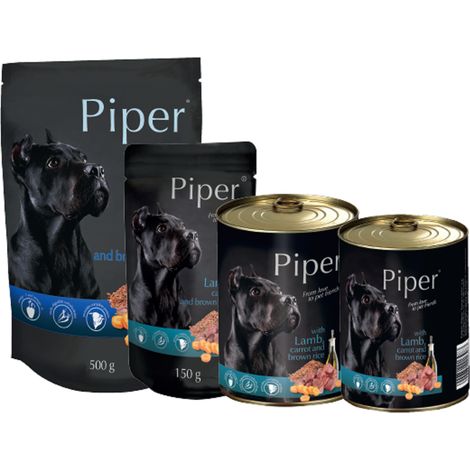 Piper con carota di agnello e riso integrale 400 g