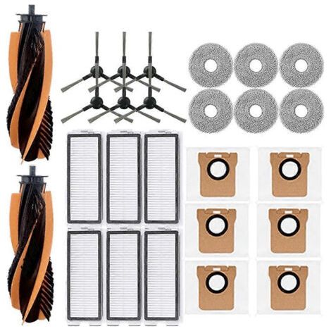 Accessoires pour aspirateur robot JONR P20 PRO / T5 Pro : brosse latérale principale, filtres HEPA, lingette de nettoyage de rechange