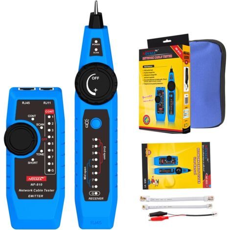 Multifunktions-Netzwerktester NF-810, Ethernet-LAN-Netzwerk-Kabeltracker mit Telefonleitungstester, Netzwerk-Leitungsscanner, Stromkabelscanner und Testfunktionen (1/5)