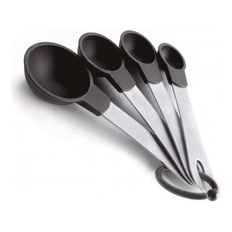 ibili Conjunto de cucharas plateadas 4 piezas