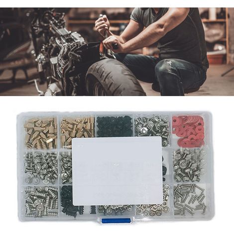 Kit de 502 vis d'ordinateur avec rondelles d'écartement en acier au carbone pour la réparation et l'assemblage de châssis (1/5)