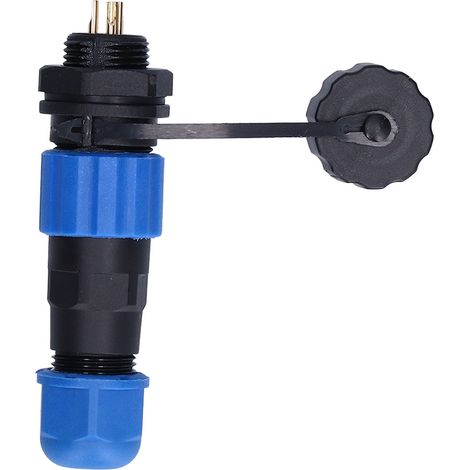 Fiche de connexion aviation 3 broches 250V 5A fiable, résistant à l'oxydation, compact et durable pour machines programmées. (1/5)