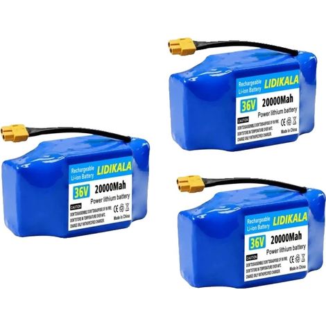 Paquete de baterías de iones de litio, capacidad de 20000 mAh, protección BMS inteligente, 20000 mAh - 3 unidades (1/2)