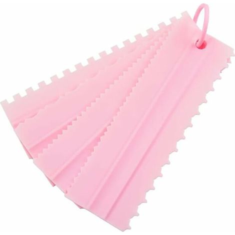Ensemble de 4 racloirs et coupe-pâtes en plastique pour pain, pizza, gâteaux et pâtisseries.-AquaForge (1/5)