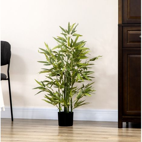 Planta artificial de bambú 90 cm con maceta, verde HAVRYA (1/5)