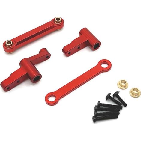 Lenkbecher-Schwingarm-Set für 1/14 RC-Car-Upgrade-Teile Rot--