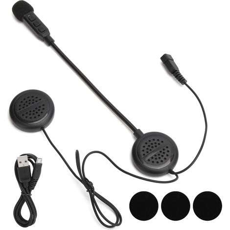 Casque moto Bluetooth étanche avec micro et réduction de bruit stéréo sans fil (1/5)