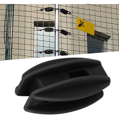 100 Pièces Clôture Électrique Accessoires Isolants pour Système d'Alarme Périmétrique Haute Tension Extérieur Jardin-KZQ (1/5)