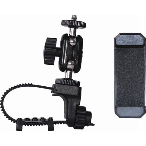 Soporte para teléfono móvil, soporte de cuerda metálica de 360 grados + clip para teléfono móvil, adecuado para bicicletas y otros entornos (1/5)