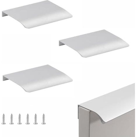 Maniglie a scomparsa per cassetti，maniglie per cassetti di armadi，maniglie per mobili da cucina，maniglie per porte da balcone，set da 3 pezzi (1/5)