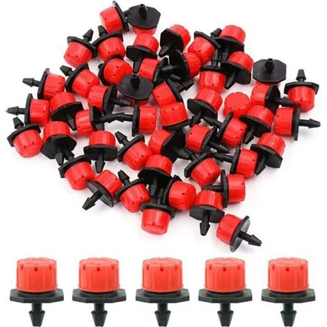 Kit arrosage goutte à goutte automatique - - 100 pièces - Goutteurs réglables - Valve et filtre intégrés (1/5)