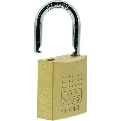 Cadenas À Cylindre - Corps En Laiton Massif - 30 mm - Pour Portes Conteneurs Barrières Engins De Chantier - 2 Clés Réversibles (1/4)