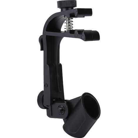 2 Pièces Microphone Clip Antichoc Portable Réglable pour Batterie (Noir) (1/5)