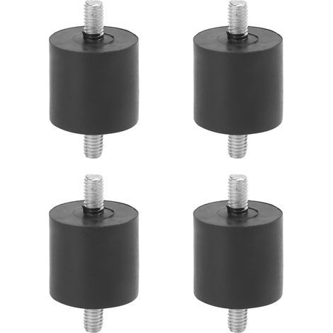 Silent Bloc M6, 4 Stück Plot Anti-Vibration Silenbloc Gummi, Doppel-Ende Schraube Stoßdämpfer Anti-Vibration für Boot Auto Schalldämpfer