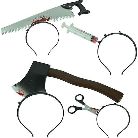 4er-Pack Horror-Stirnbänder für Halloween-Dekorationen (1/3)