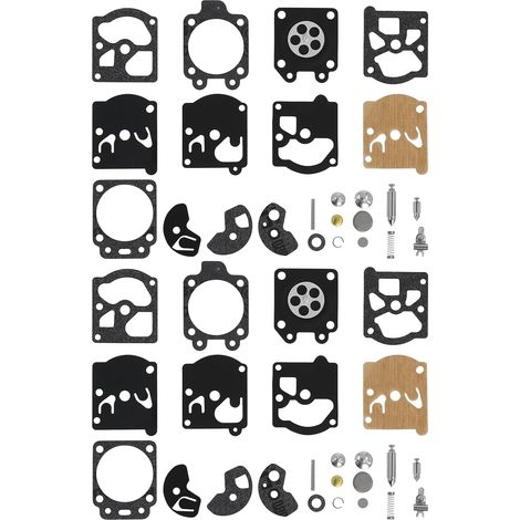 Kit Réparation du Carburateur Joint Membrane Compatible avec Walbro K10-WAT WA & WT Séries Stihl Hus-qvarna Poulan McCulloch Echo,Lot de 2 (1/5)