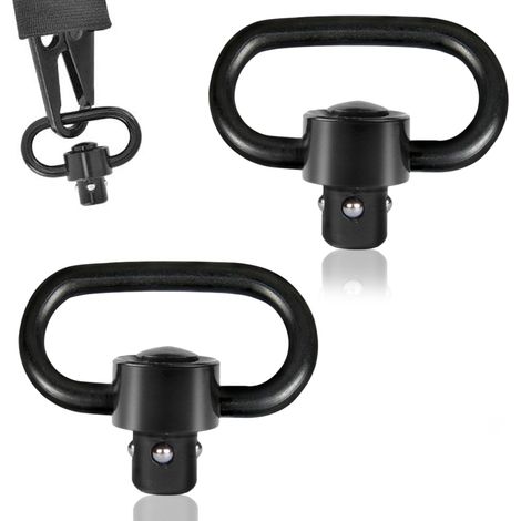 Support de sangle pivotant à dégagement rapide QD de 25 pouces pour carabine à air comprimé, vis, poteau en bois, 2 pièces