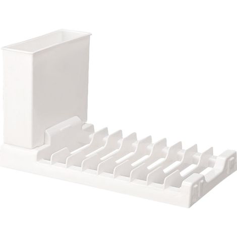 Étendoir à vaisselle pliable - Égouttoir à vaisselle pliable - Égouttoir à vaisselle - Organisateur de cuisine - Porte-ustensiles ménagers - Égouttoir multifonction pour comptoir de cuisine (1/5)