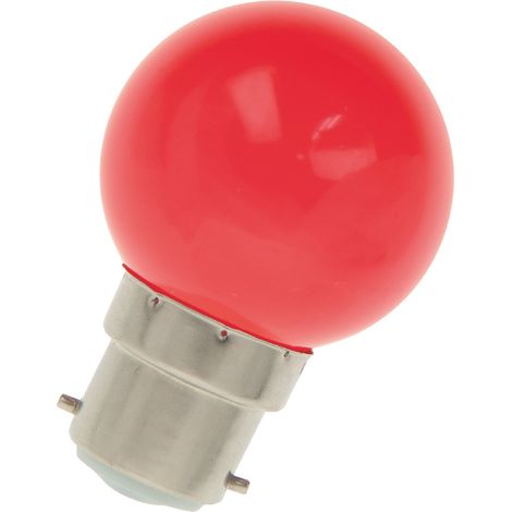 ampoule à led - bailey party - b22d - 1w - rouge - g45 - bailey 80100034046