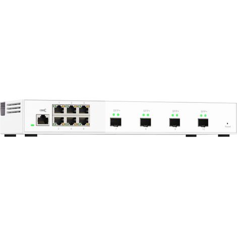 QNAP QSW-M2106-4S Netzwerk-Switch Managed L2 2.5G Ethernet (100/1000/2500) Weiß (1/3)
