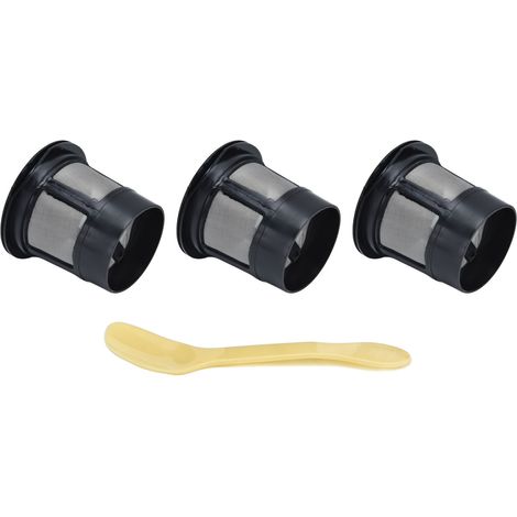 Tasse Filtre à Café avec Cuillère et Capsule Compatible Machine à Café
