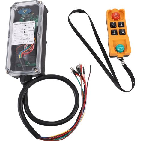 Ortviai Télécommande sans fil pour pont roulant AC220V – Modèle W4, 4 voies, étanche et anti-choc (1/5)