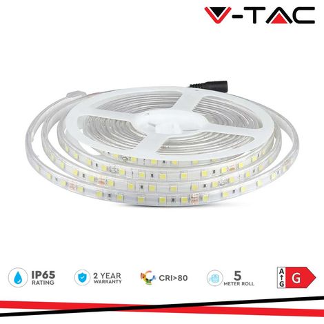 LED STRISCIA 5050 60 LED 24V IP65 4000K                                                                  - Luce NATURALE (1/10)