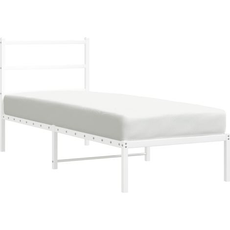 Maison Exclusive - Giroletto con Testiera Metallo Bianco 80x200 cm