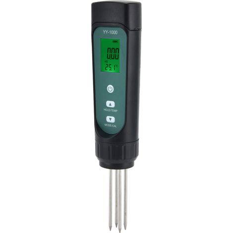 4-poliger integrierter Sensor EC+Temperatur-Feuchtigkeits-Bodendetektor-Tester-Messer für den Garten (Hintergrundbeleuchtung YY-1000) (1/5)