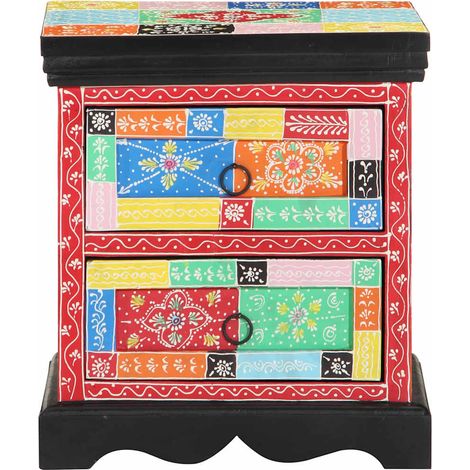 Maison Exclusive - Armadio da Notte con cassetto Multicolore 40 x 35 x 45 cm (1/5)