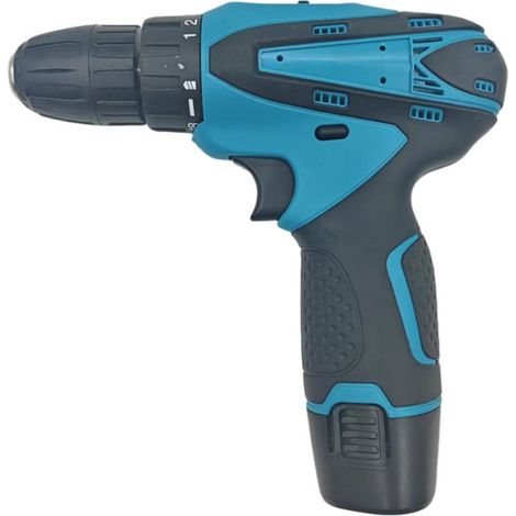 Perceuse Visseuse Sans Fil 12V, Perceuse Électrique Multifonction avec Batterie et Chargeur, Tournevis Électrique Compact pour Bricolage