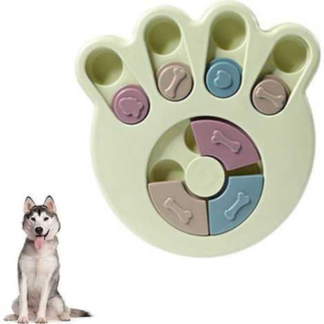 Puzzle per cani - 24243 cm Gioco di intelligenza per cani - Dispenser di crocchette per cani - Giocattolo per crocchette per cani - A forma di artiglio - Ciotola per alimentazione lenta per cani - Ver (1/5)