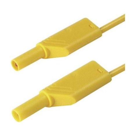 Hirschmann Test & Measurement MLS WS 50/2,5 ge Puntali di sicurezza Spina a banana 4 mm Spina a banana 4 mm 0.50 m Gial