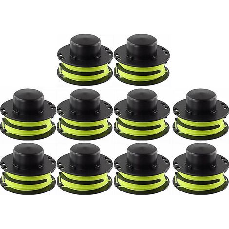 10 bobines de fil pour tondeuse à gazon Ryobi RLT3025F / RLT3025S / RLT3525S, bobine de corde en nylon, RAC119 (1/5)