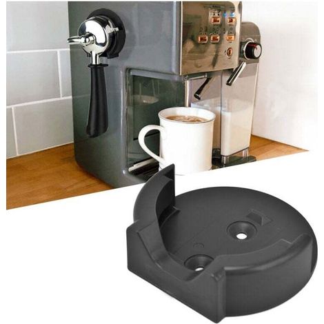 Pince à café murale en ABS solide et durable, support universel pour machine à café, noir, 58 mm/2,28 pouces (1/4)