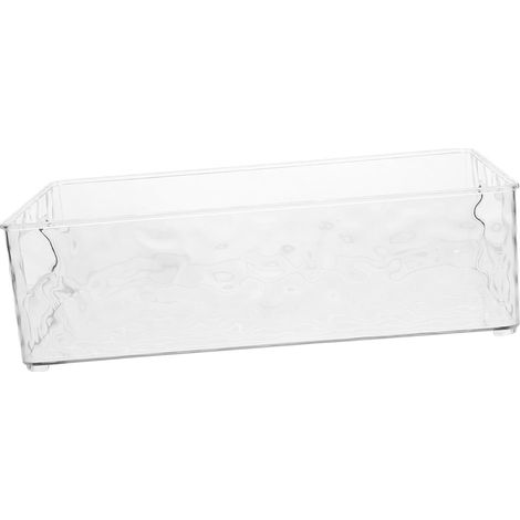 Organisateur de parfum élégant en acrylique, plateau de rangement pour cosmétiques et bijoux, plateau de bureau décoratif, présentoir multifonctionnel (blanc transparent)
