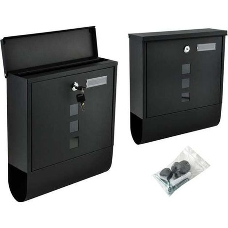 Boîte aux lettres - noire 10/30,7/34 cm (1/5)