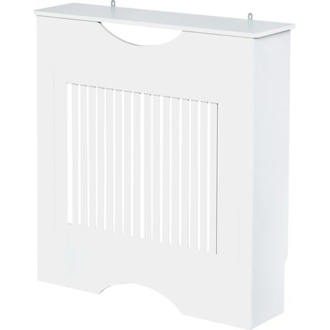 Cache-radiateur, Design anti-basculement, Esthétique moderne, Blanc (1/2)