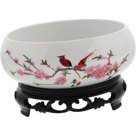 Jardinière Hydroponique Céramique Pot pour Lotus Bol De Fleur De Lotus Pot De Fleur Céramique sans Décoration Intérieur (1/5)