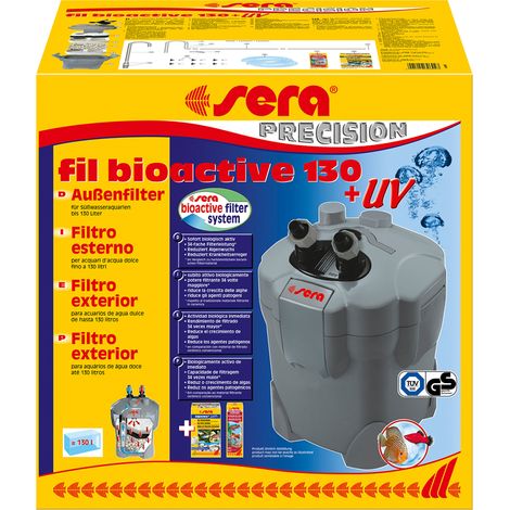 Sera Bioactive 130 Außenfilter schwarz mit UV