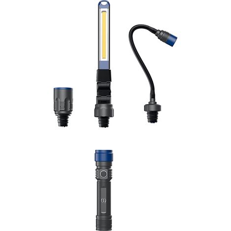 NX – Lampe de travail multifonction LED 380 lumens rechargeable – Alimentation autonome – Pour chantiers humides et espaces confinés (1/5)