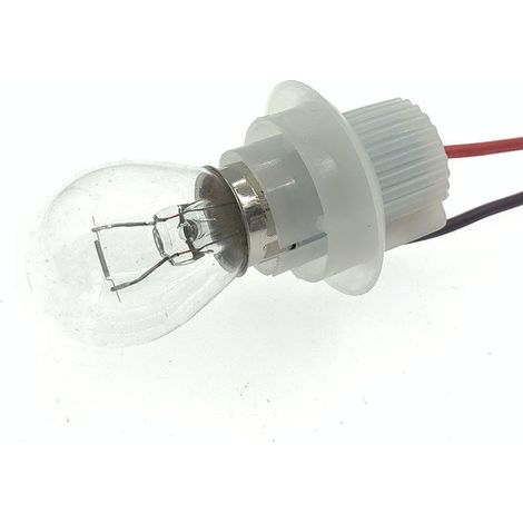 Pièces automobiles Phares LED Connecteurs 1156-5 1157-5 avec câblage pour clignotants, feux de freinage arrière et feux de recul - supports de lampe + ampoules (broche plate à un seul fil)