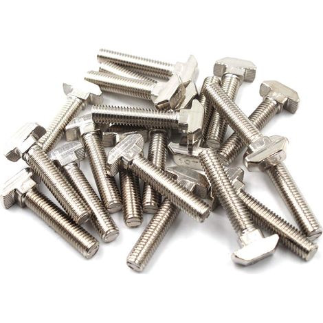 4040 T Boulon de vis Boulon Outil de fermeture pour T-slotted Aluminium Profilé en acier carbone M8x40 (Pack de 30) (1/5)