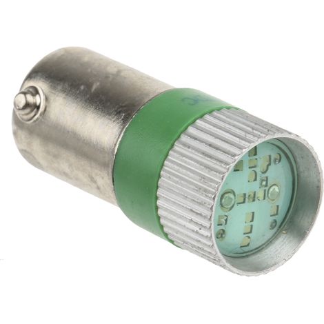 Voyant à LED Vert, culot BA9S, 24V c.c. ( Prix pour 1 )