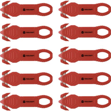 TOOLCRAFT TO-10284090 Couteau en carton de sécurité 10 pc(s) (1/4)