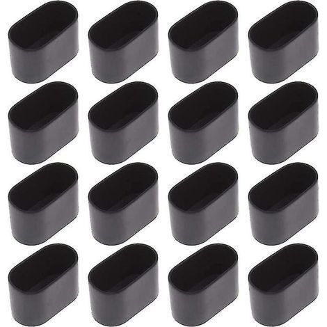 16 embouts ovales pour table et chaise, 15 x 30 mm.