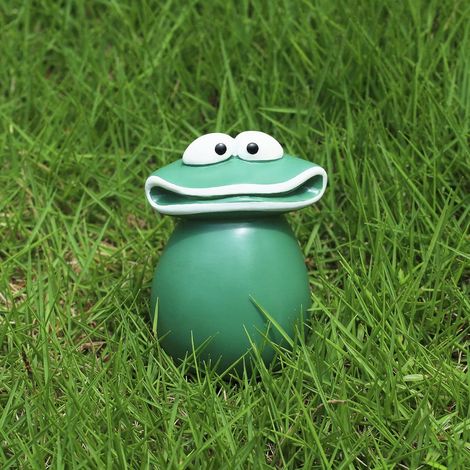 Gartenfroschfigur, Froschfigur mit großem Maul, Froschdekoration für den Außenbereich, handgefertigte, wasserfeste Gartenfroschfigur, geeignet für Garten, Balkon, Rasendekoration - Geschenkidee für Ti