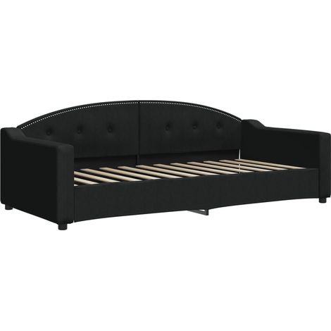 Lit de repos noir 90x200 tissu (1/5)