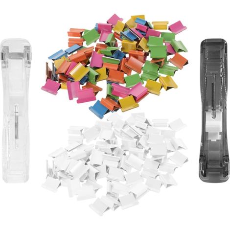 Pinces en plastique Artibetter, design compact, à papier (1/5)